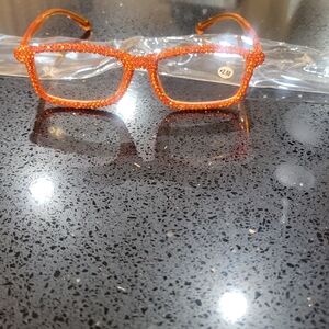 Readers orange rhinestone readers for adults